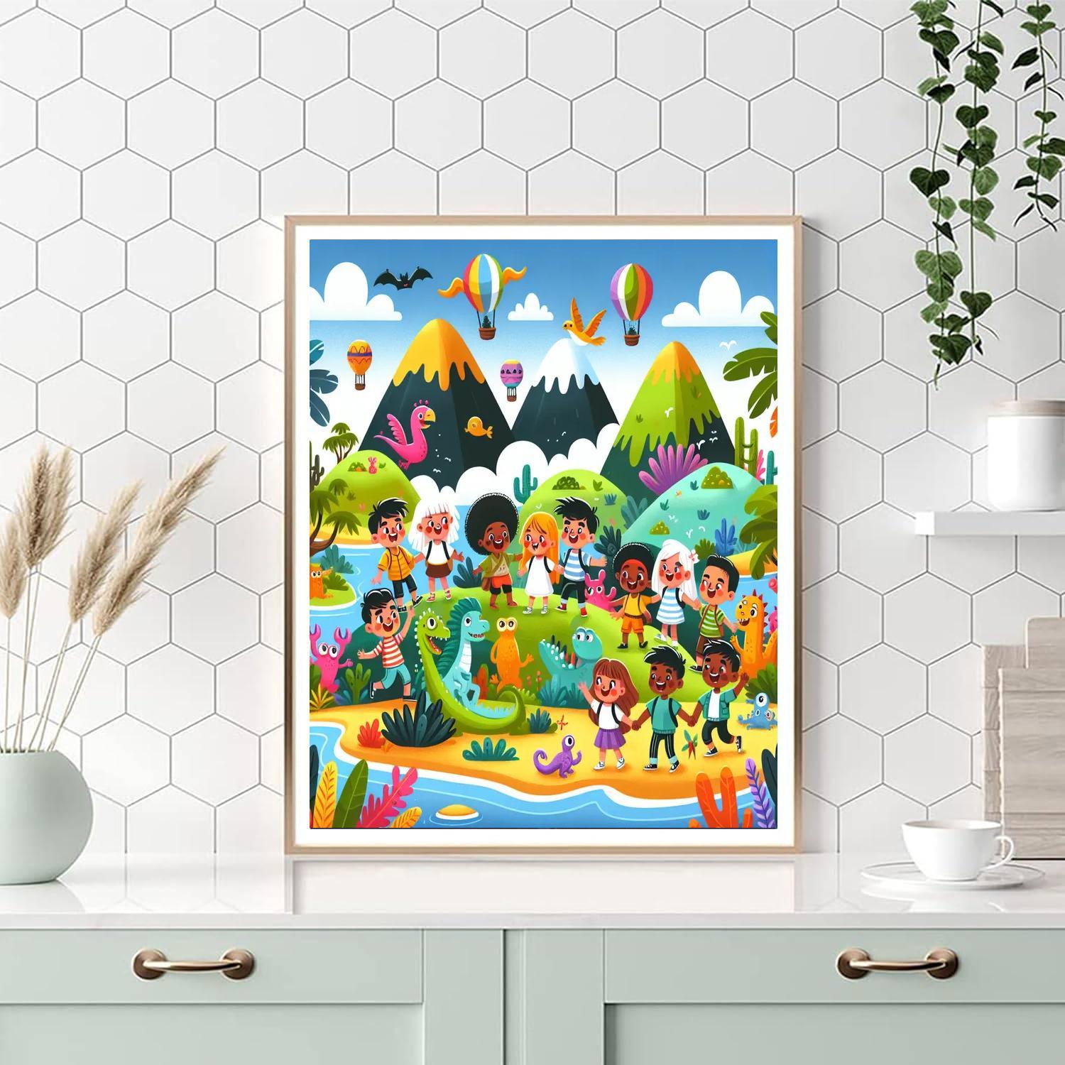 Magical Island Adventure Paint By Numbers