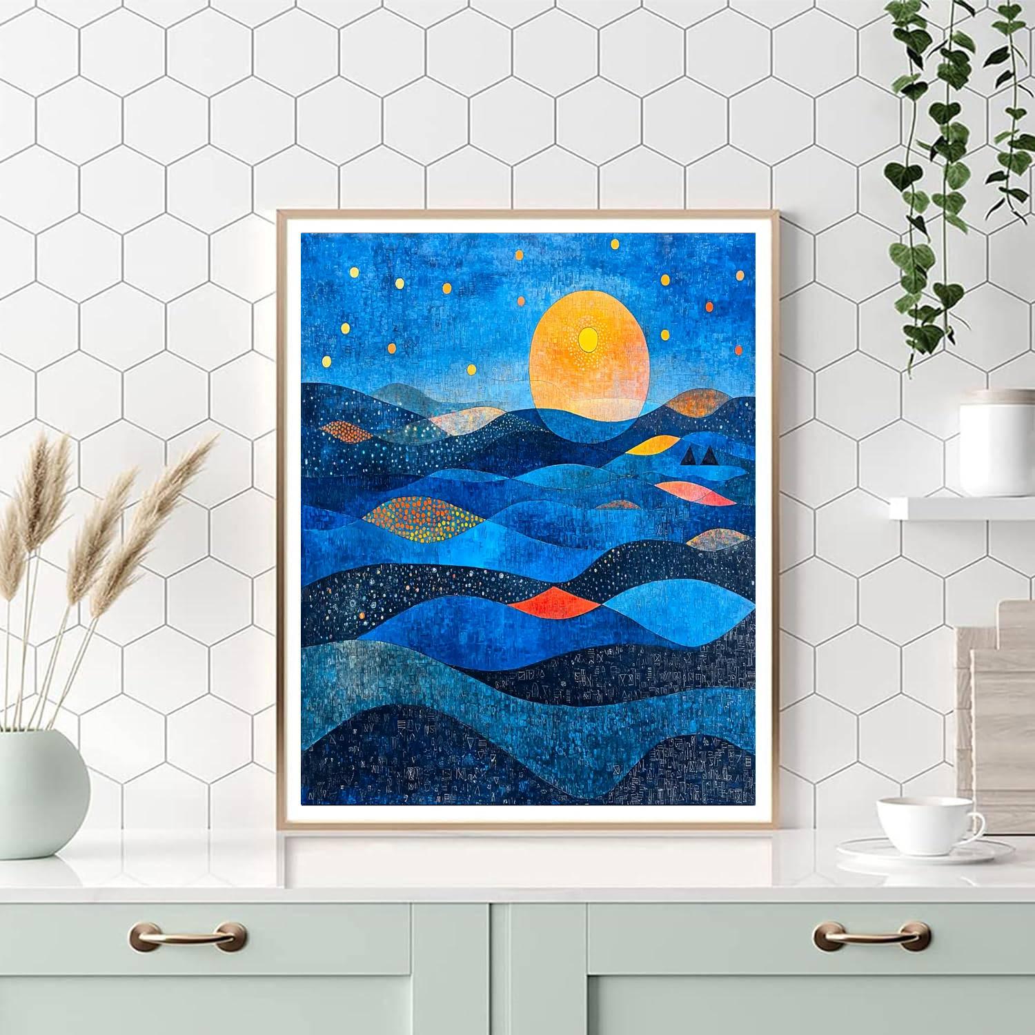 Paul Klee Inspired Twilight Patterns  Numbered Painting Kits