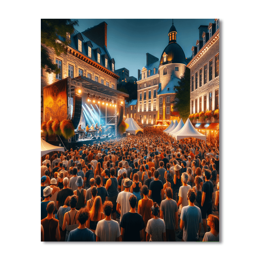 Quebec City Summer Festival - Canada Painting By Numbers Kit