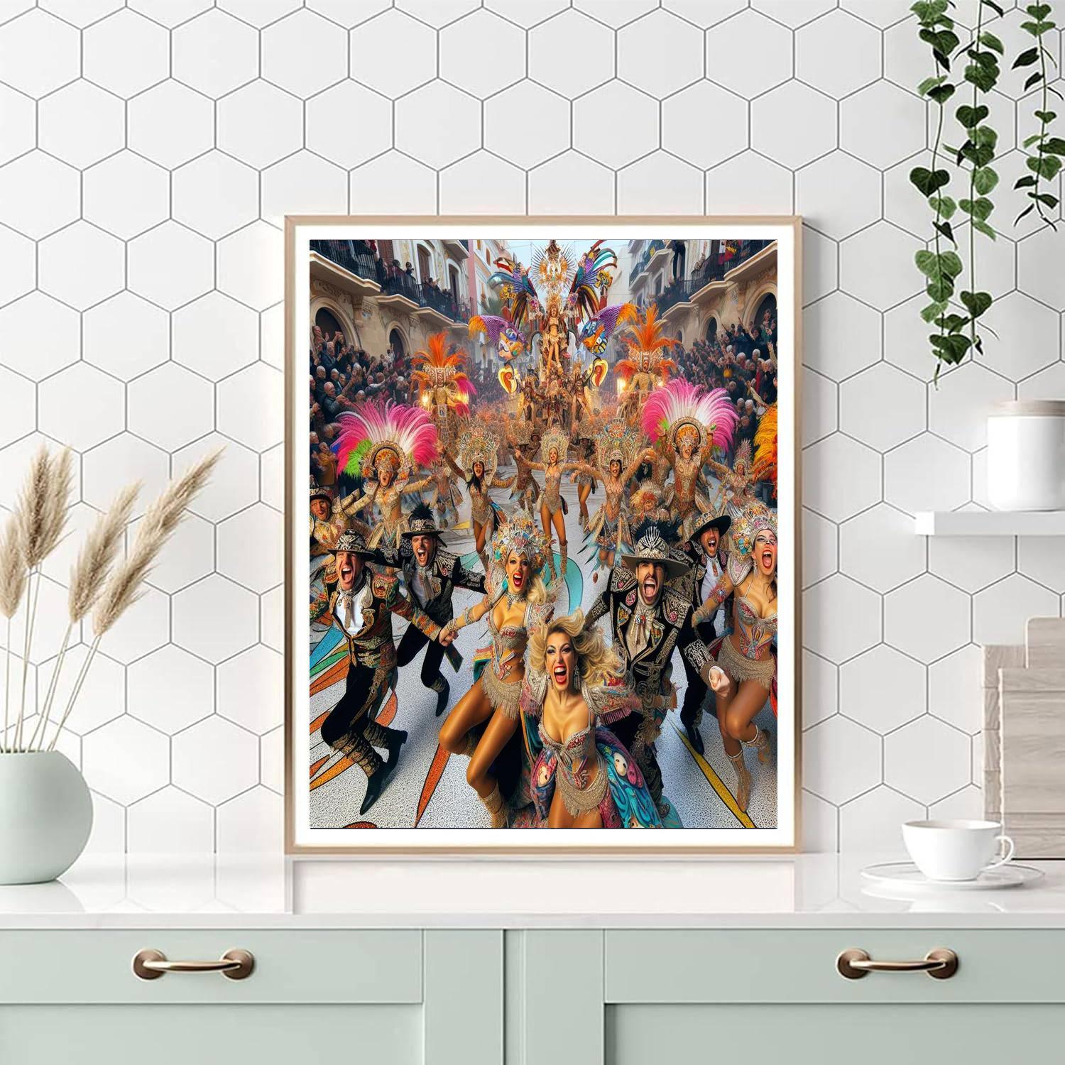 Carnaval De Barranquilla DIY Paint By Numbers