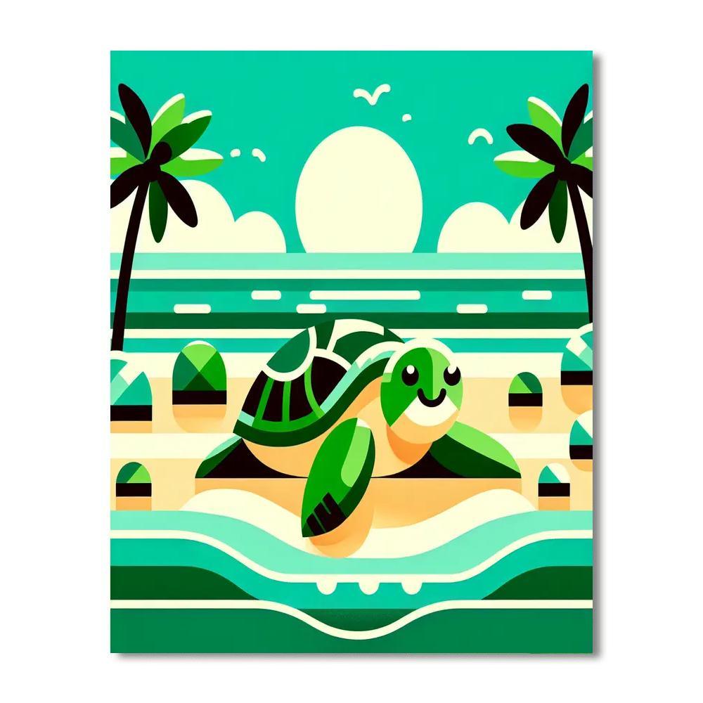 Island Adventure Number Painting