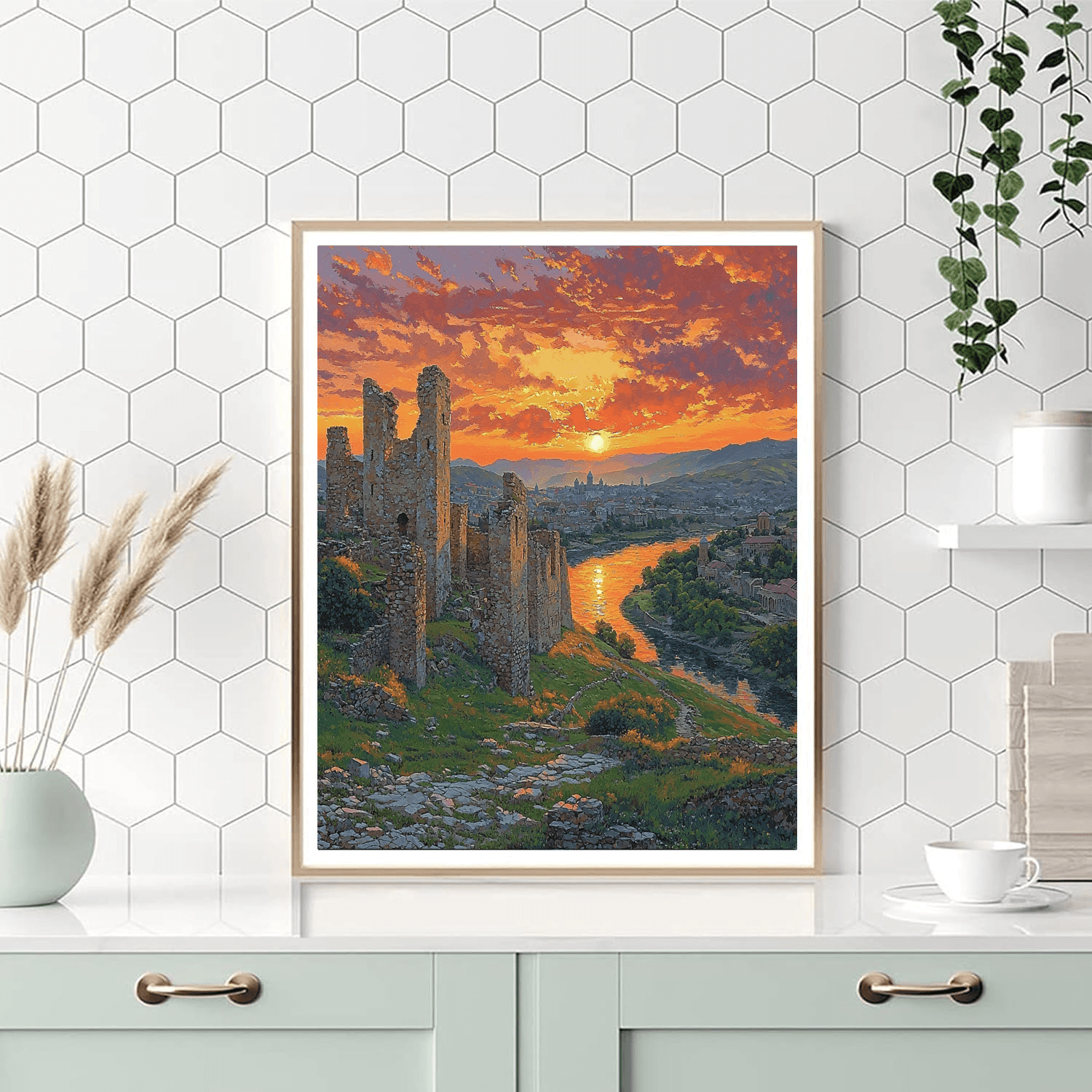 Narikala Fortress Painting Number Kit