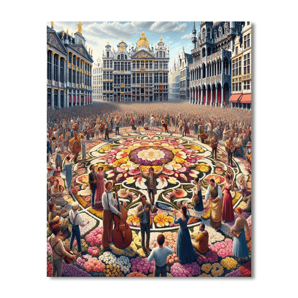 Brussels Flower Carpet DIY Paint By Numbers