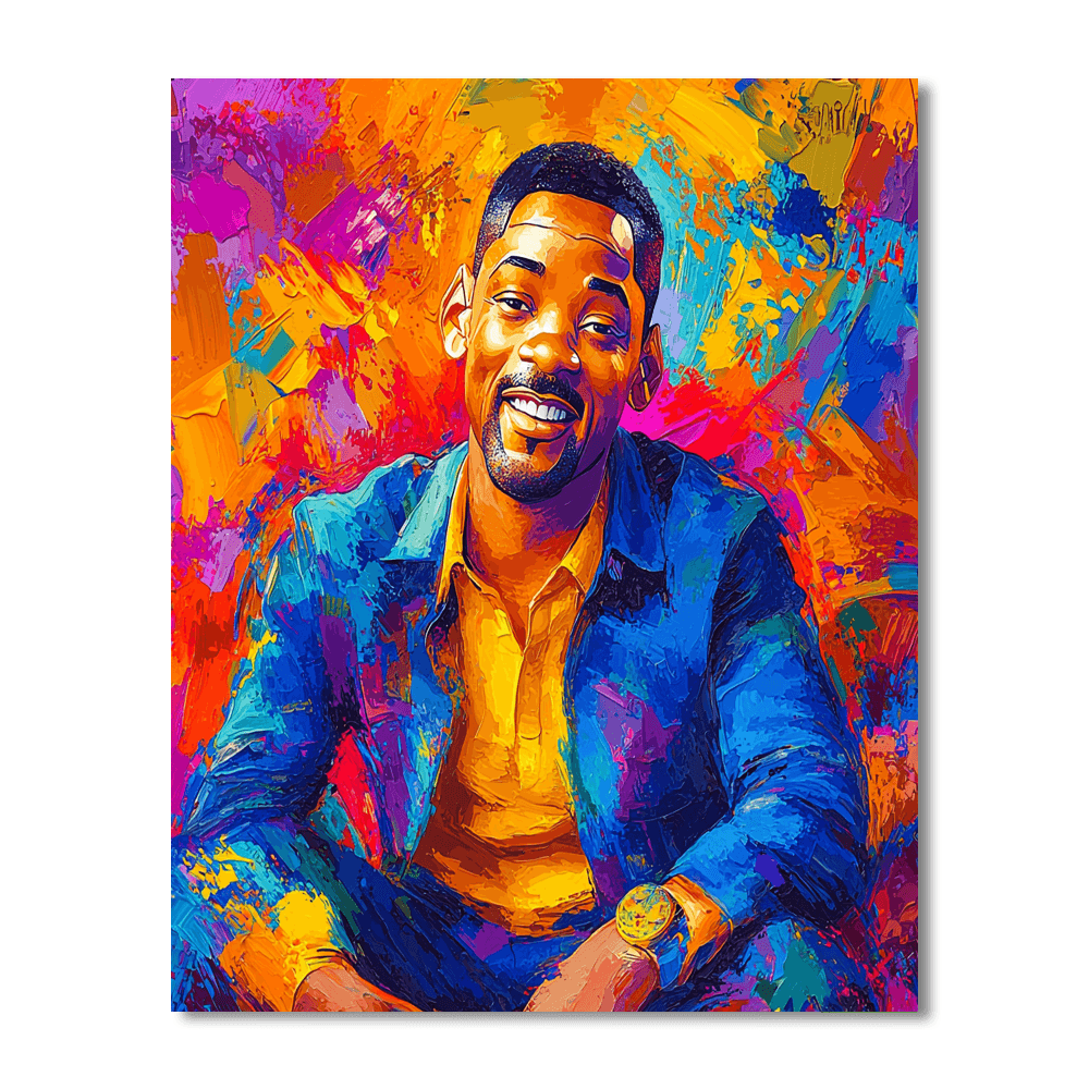 Will Smith: The Unstoppable Pursuit Of Happiness Paint By Color