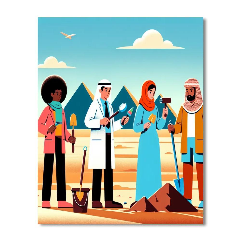 Articulate Archeologists Paint By Color