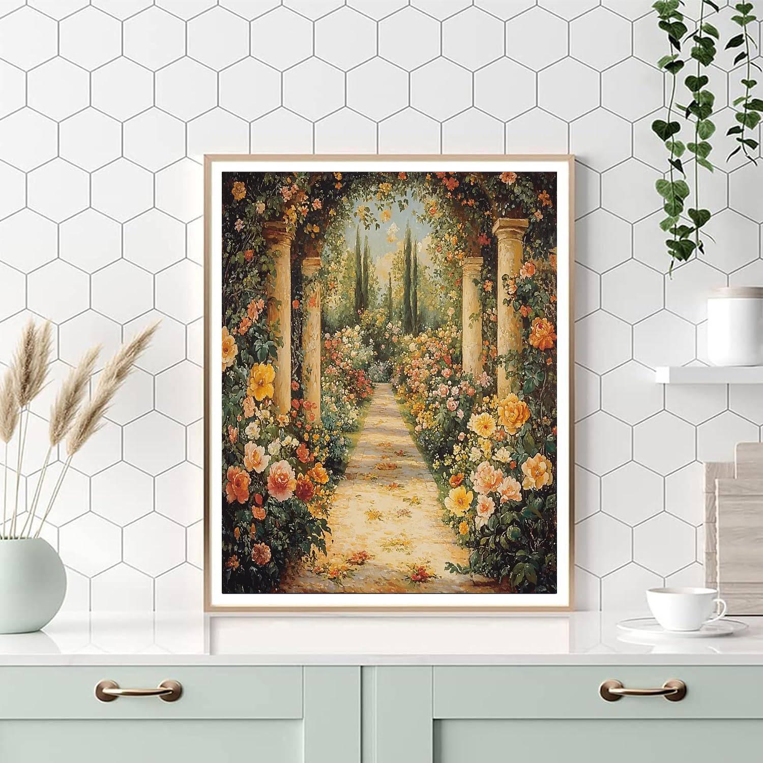 Botticelli Inspired Floral Renaissance Garden  Paint By Numbers Kits
