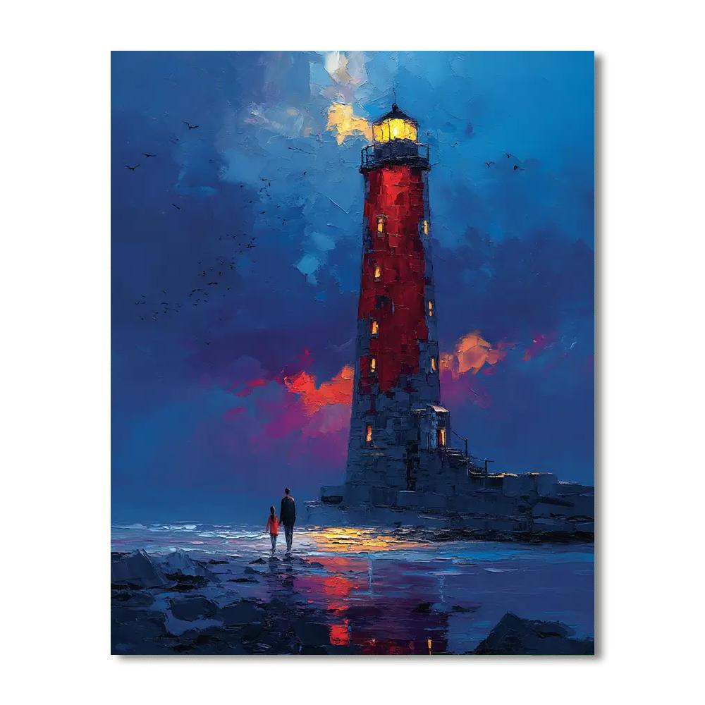 Guiding Lighthouse Paint By Color
