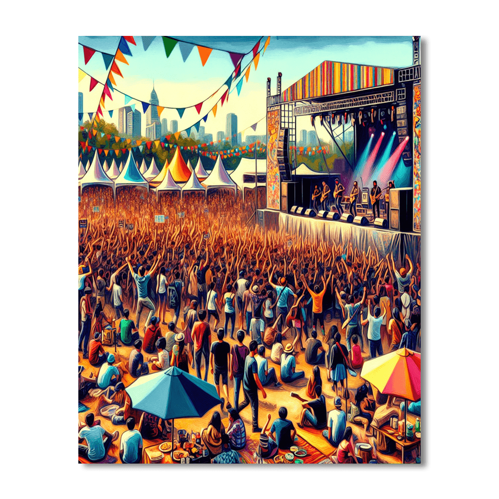 Austin City Limits Music Festival Paint By Color