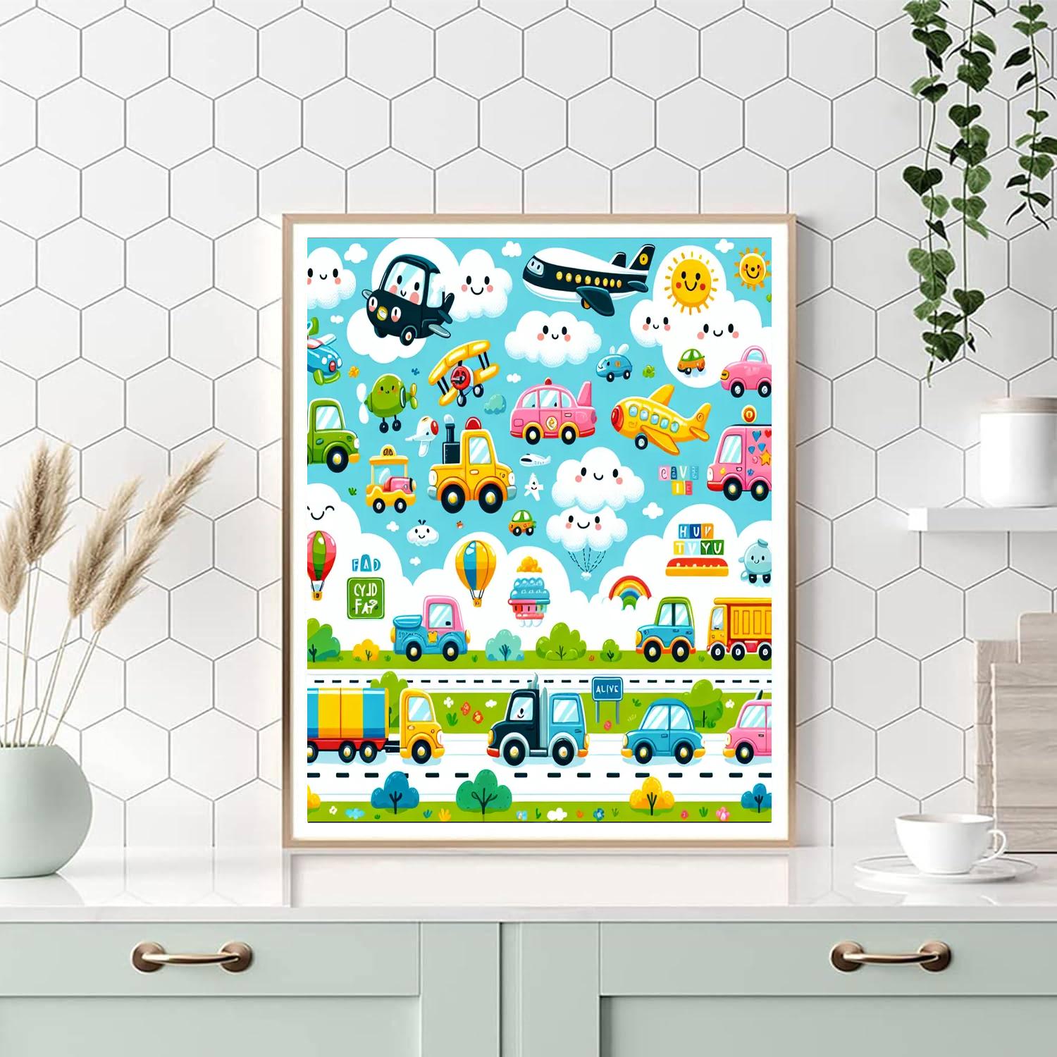 Transportation Extravaganza Numbered Painting Kits