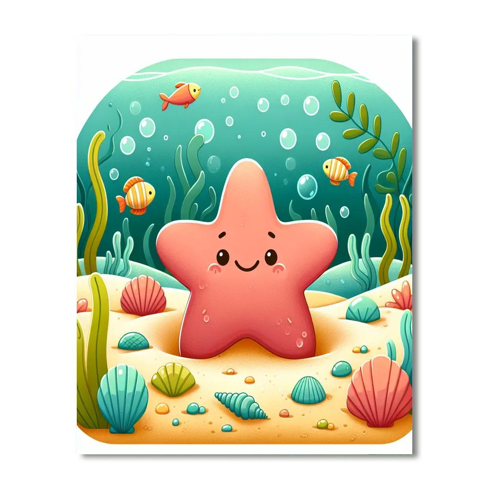 Friendly Starfish Paint By Numbers Kits