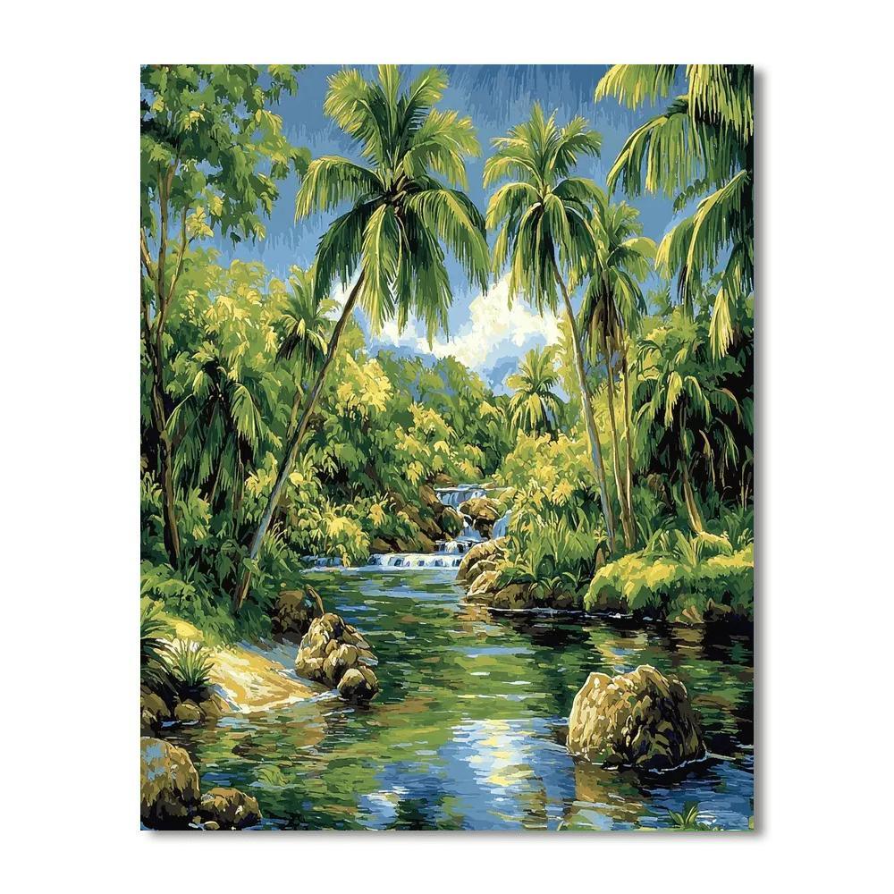 Paul Gauguin Inspired Peaceful Oasis  Painting By Numbers Kit