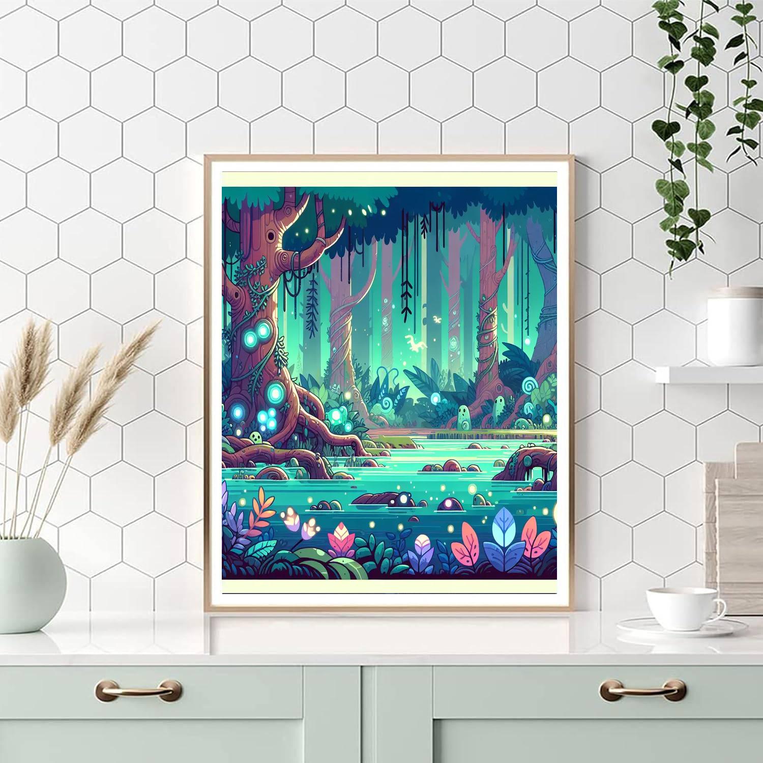 Mystic Enchanted Swamp Paint By Number
