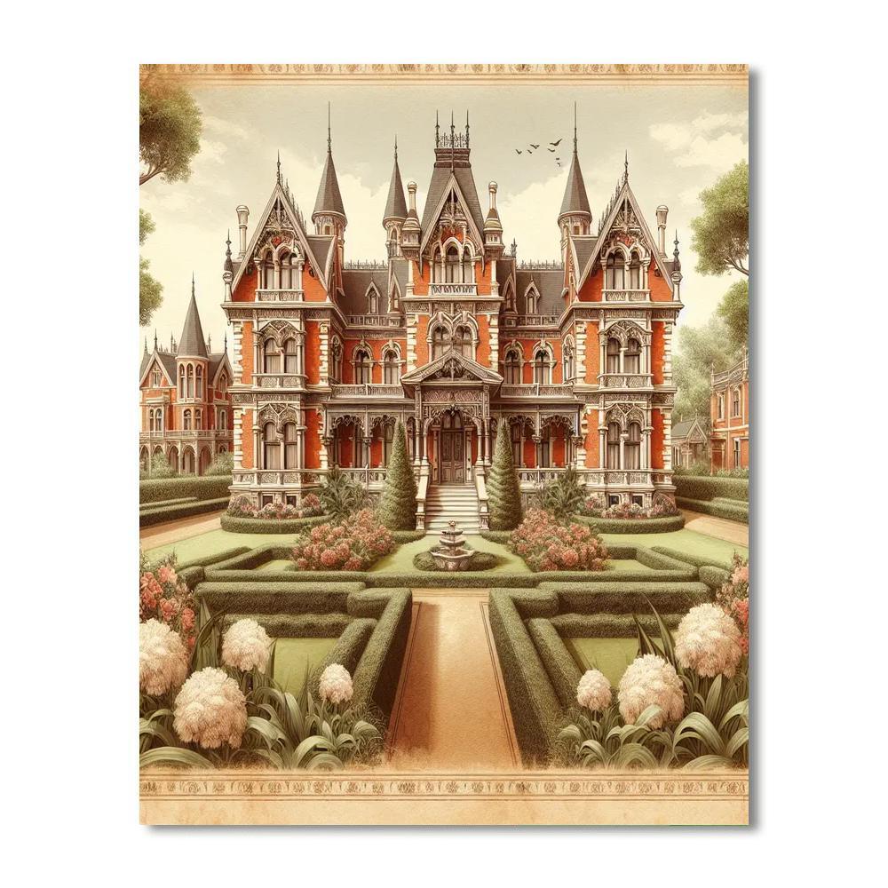 Victorian Manor Elegance Paint By Number
