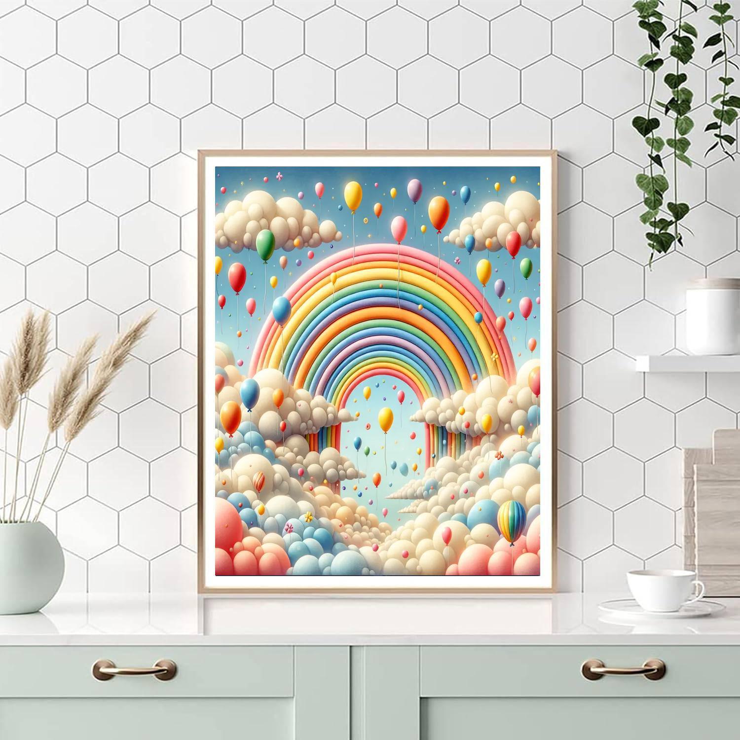Rainbow Skies Numbered Painting Kits