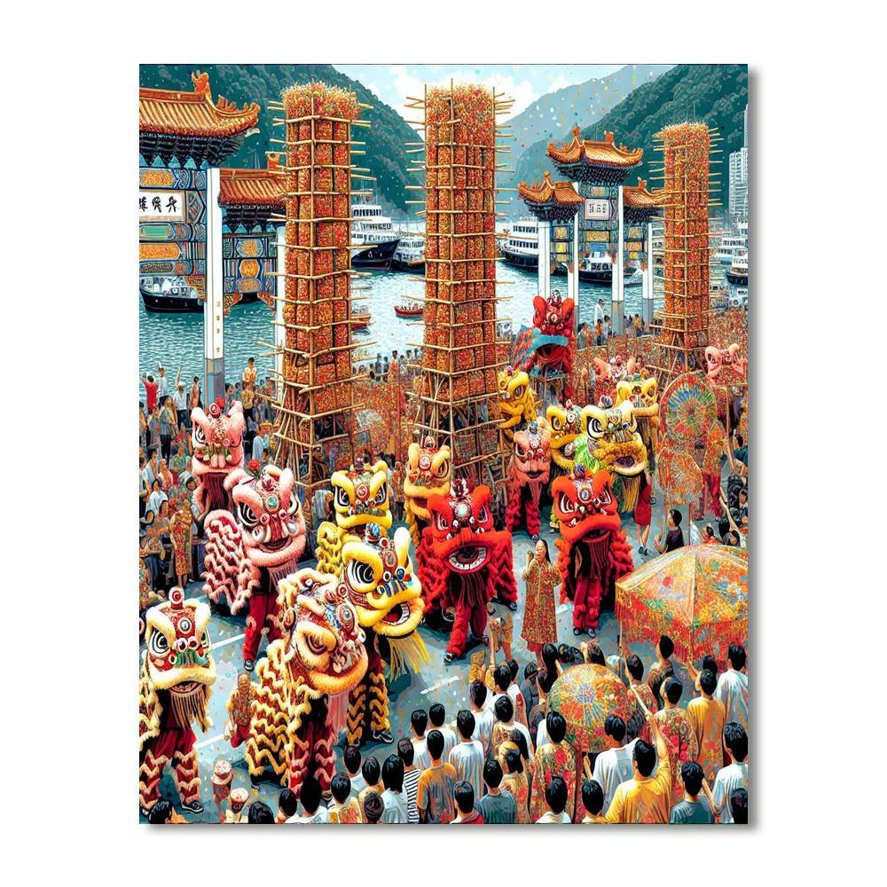 Cheung Chau Bun Festival DIY Paint By Numbers