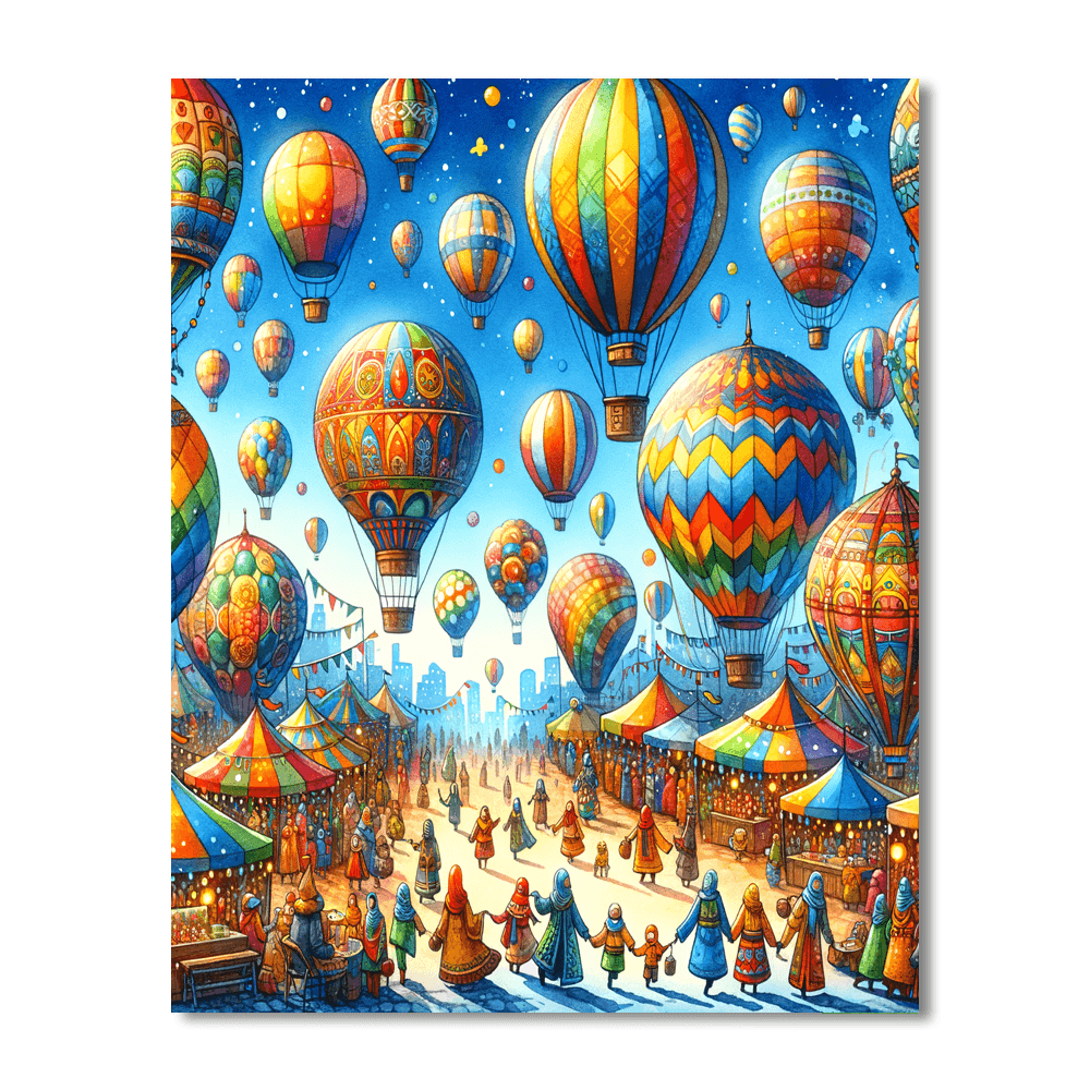 Fantasy Balloon Festival Paint By Numbers Kits