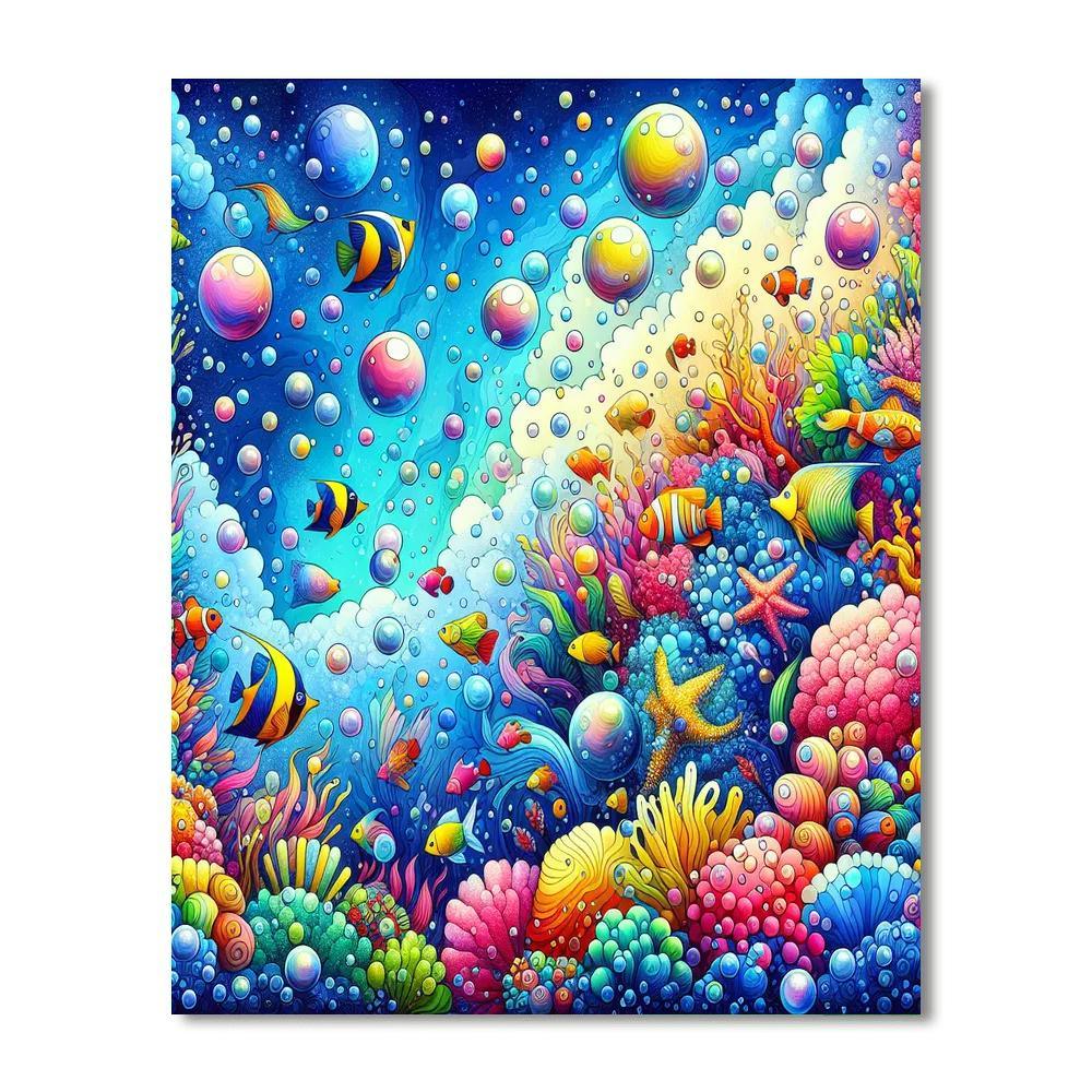 Whimsical Undersea Wonderland Numbered Painting Kits