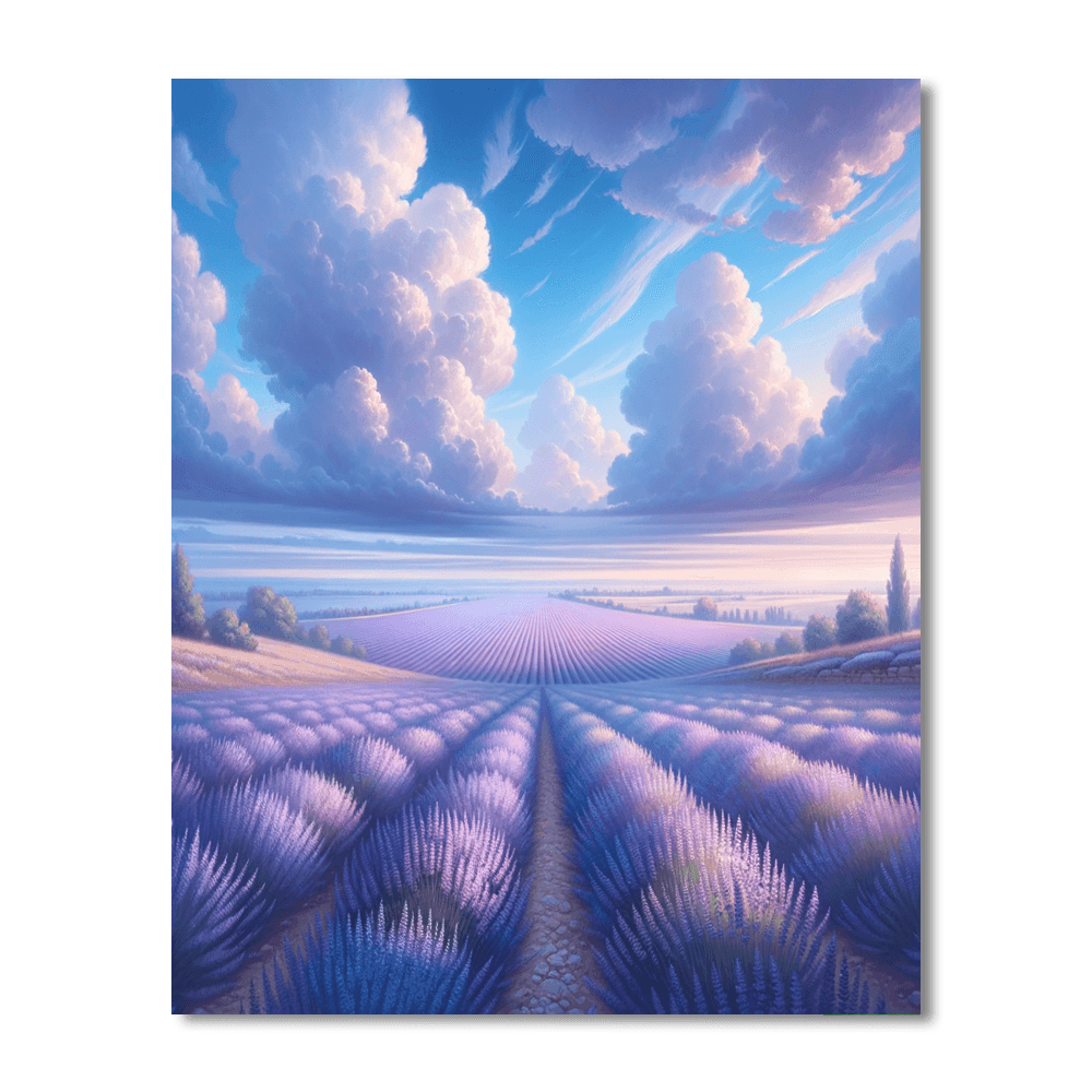 Lavender Field Tranquility Paint By Numbers Kits