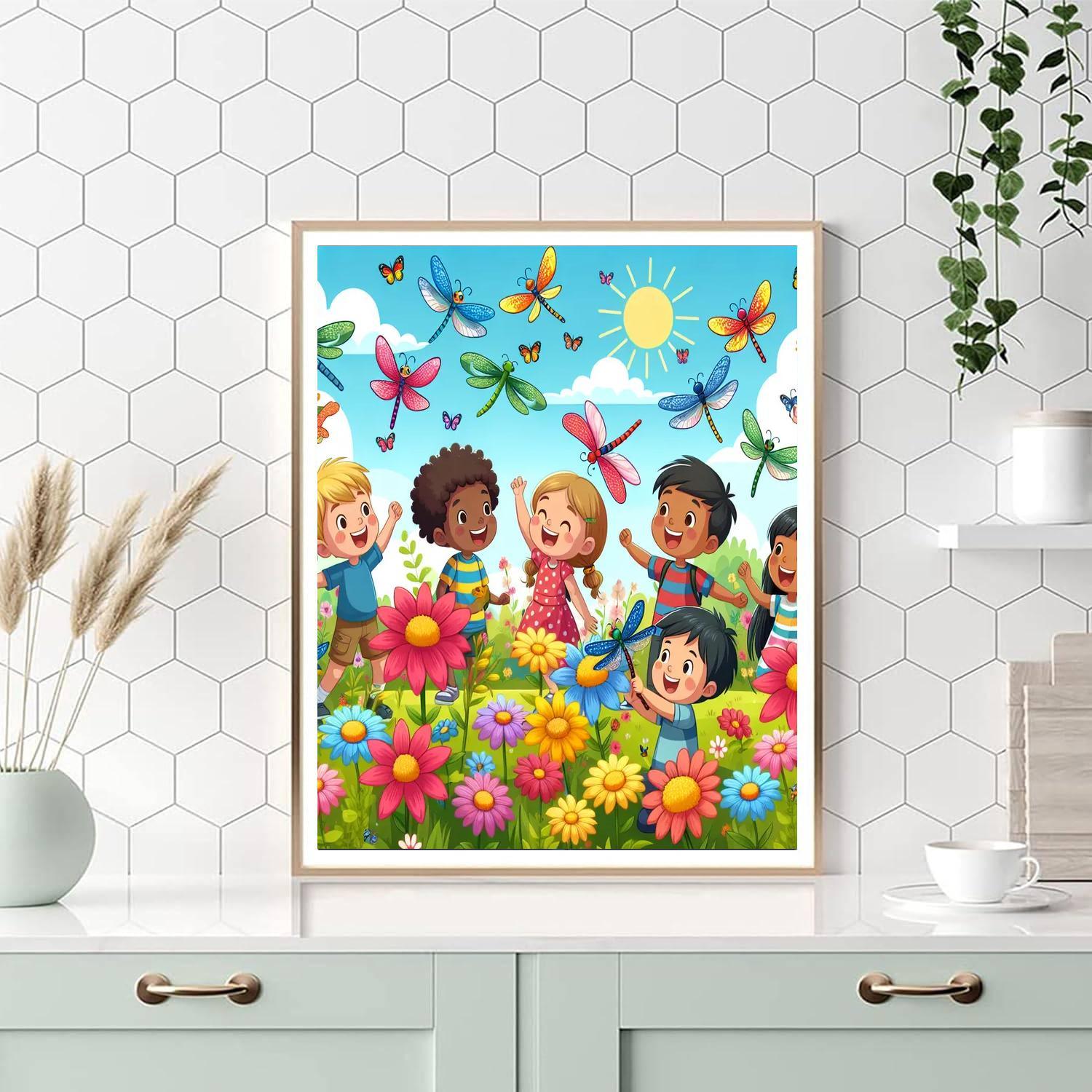 Delightful Dragonfly Dance Paint By Numbers