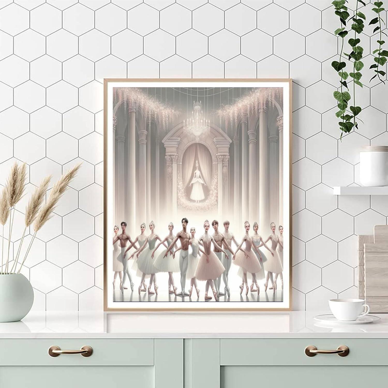 Graceful Ballet Performance Painting Number Kit