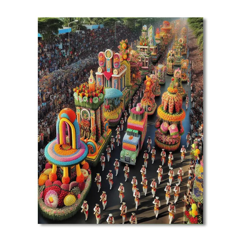 Parade Of Roses - Usa Number Painting