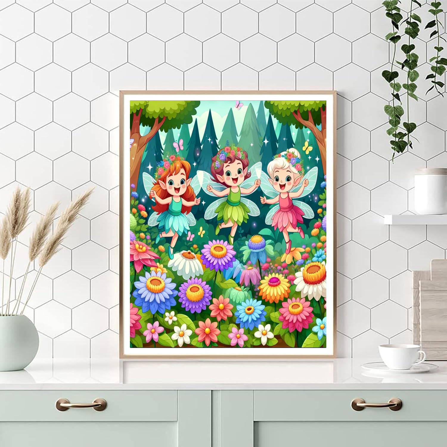 Adventure With Friendly Fairies Paint By Number