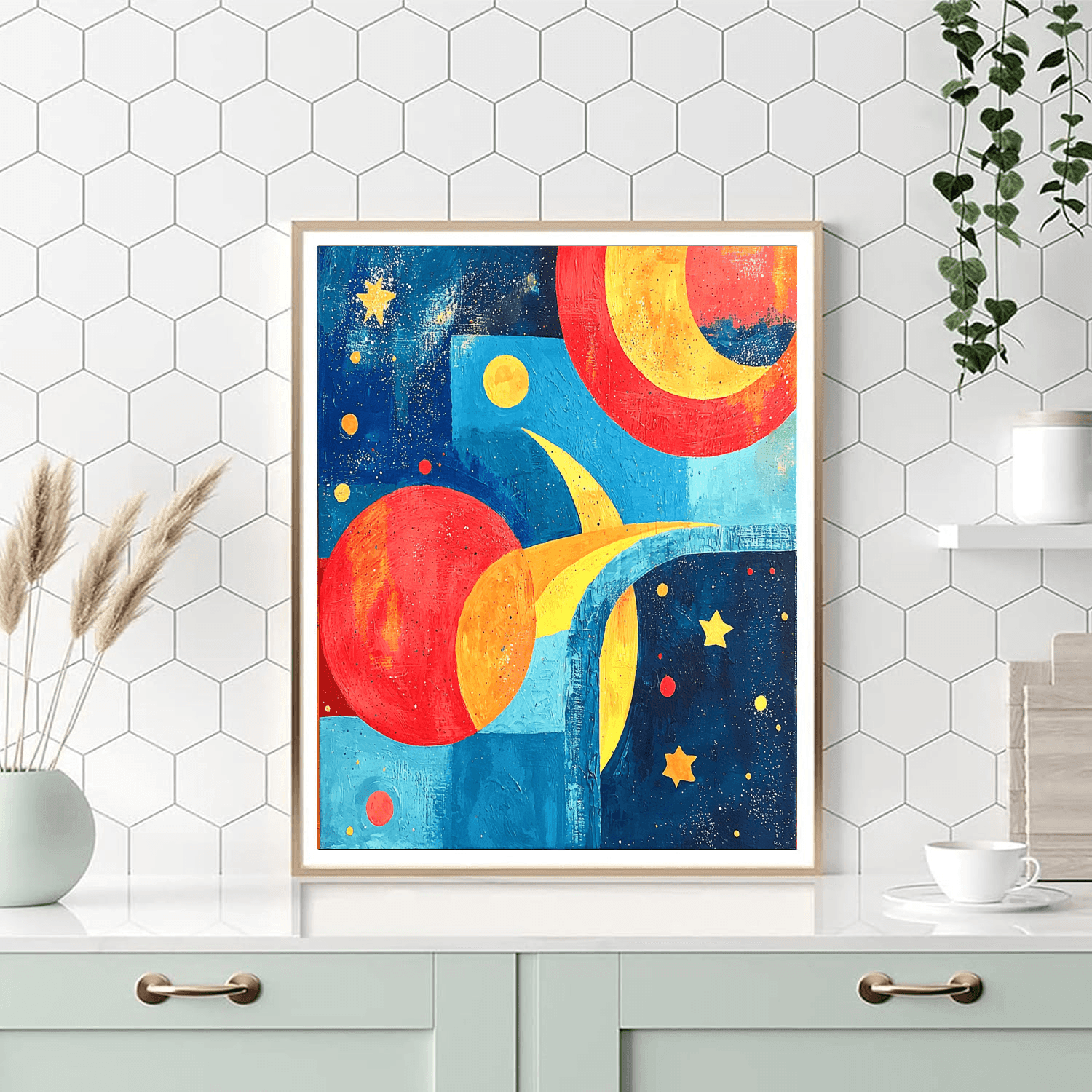 Joan Miró Inspired Astral Harmony  Paint By Numbers