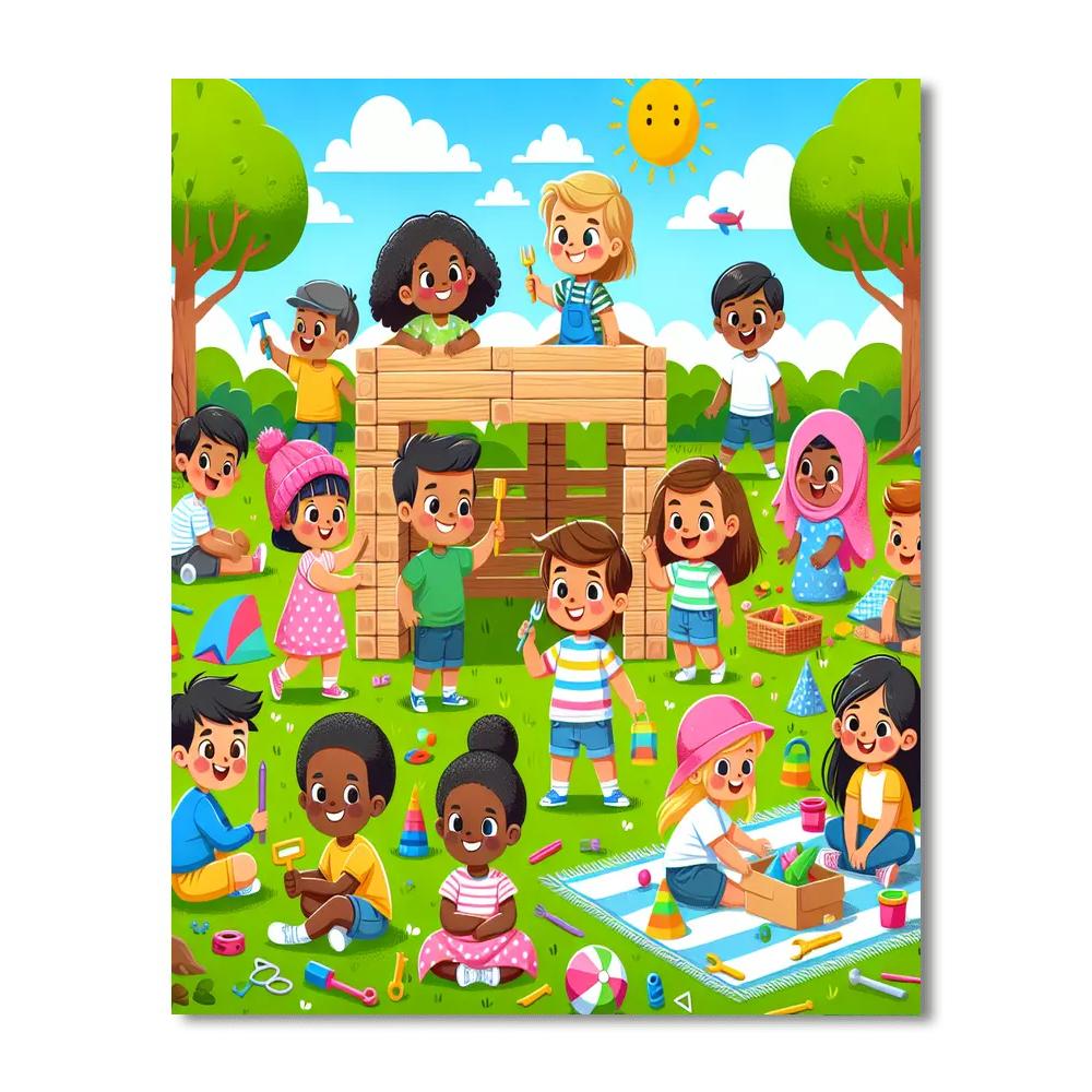 Charming Backyard Adventures Paint By Numbers