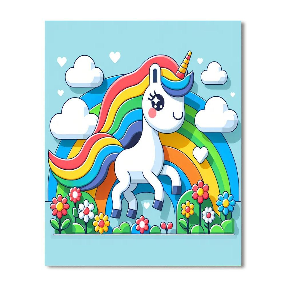 Adventure Unicorn Numbered Painting Kits