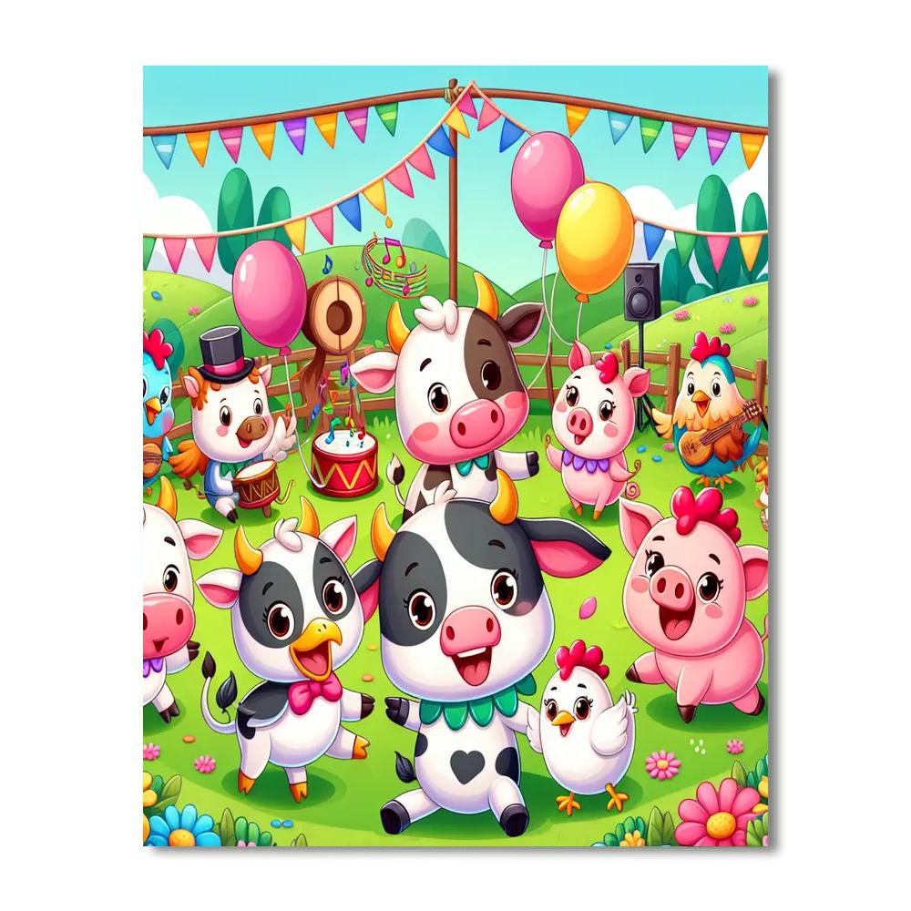 Fabulous Farmyard Fiesta Paint By Numbers