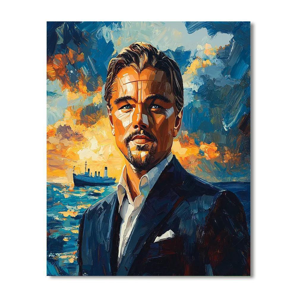 Leonardo Dicaprio: The Journey Beyond Titanic Dreams Numbered Painting Kits