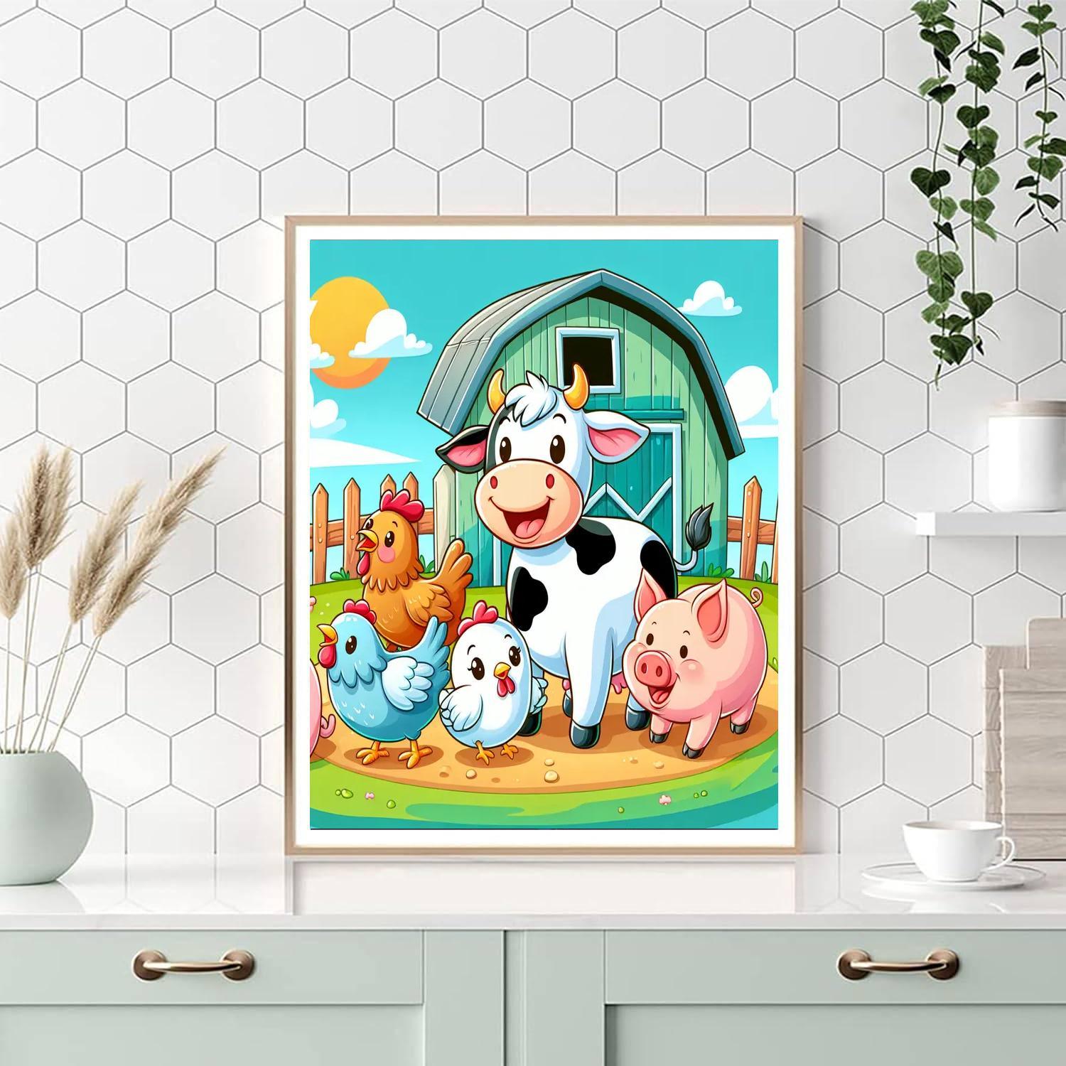 Farmyard Friends Fiesta Paint By Numbers Kits