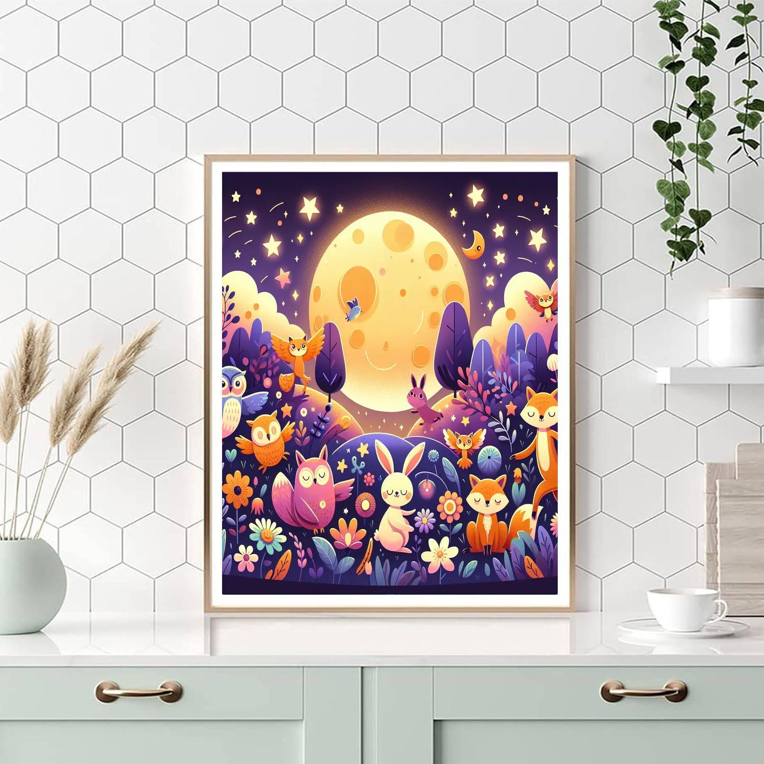 Magical Moonlight Dreams Number Painting