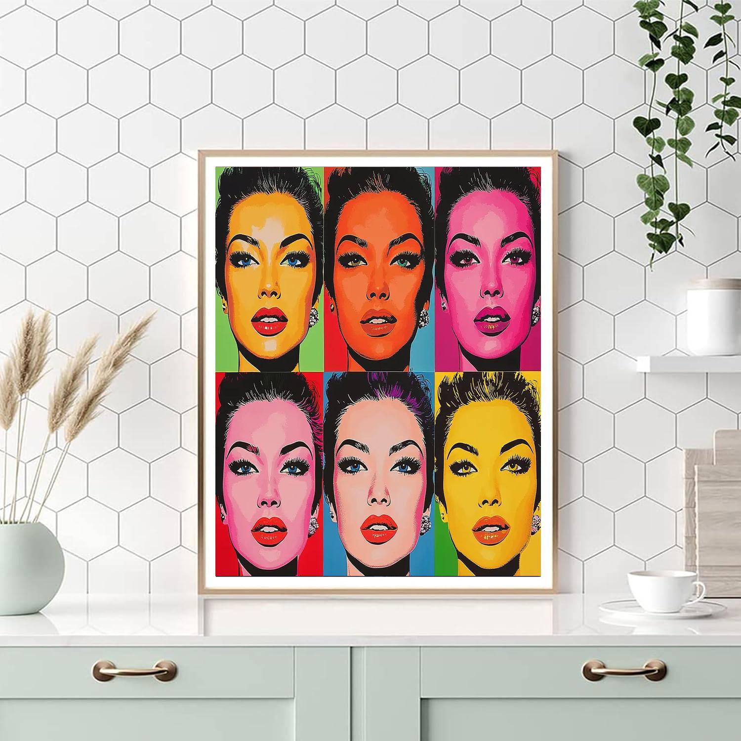 Andy Warhol Inspired Retro Pop Culture Icon  Paint By Numbers