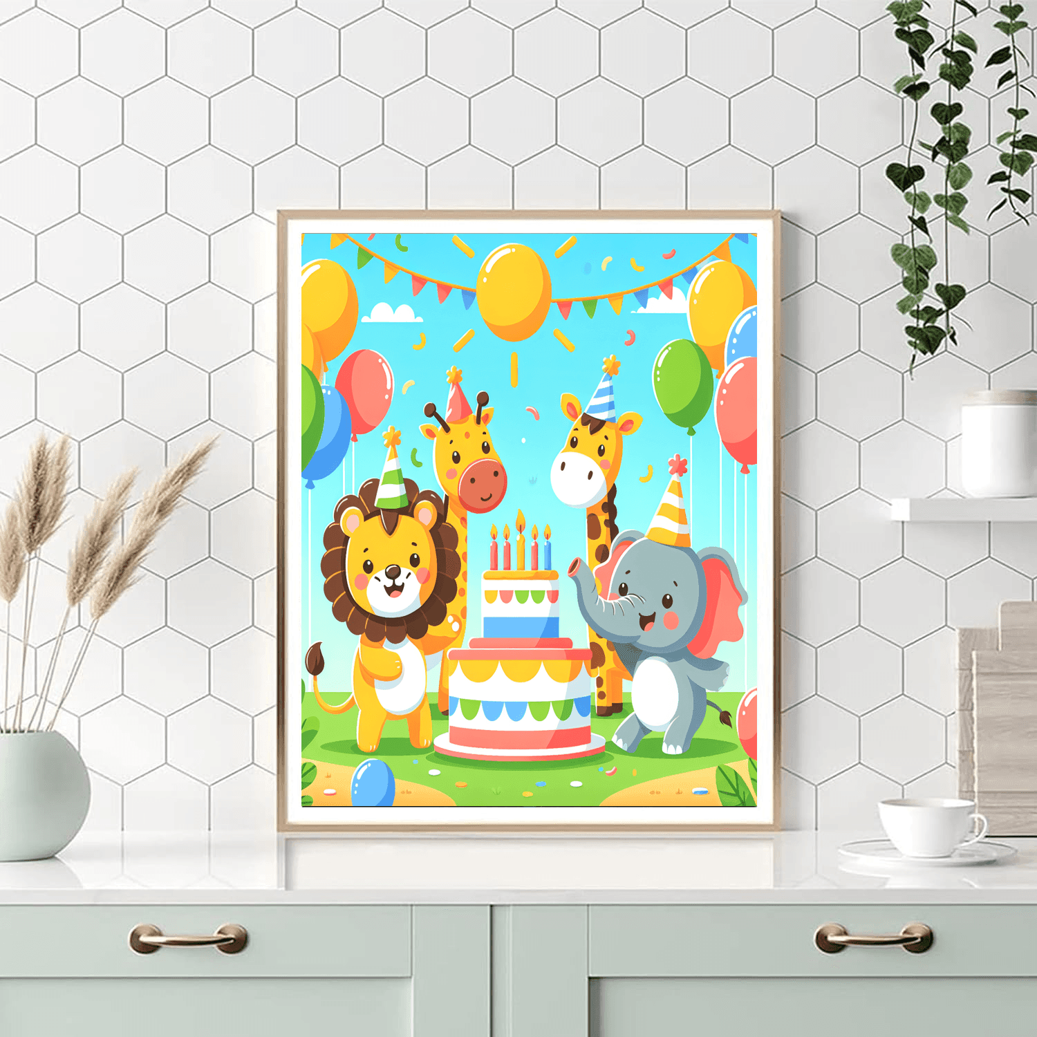 Whimsical Animal Party Paint By Number