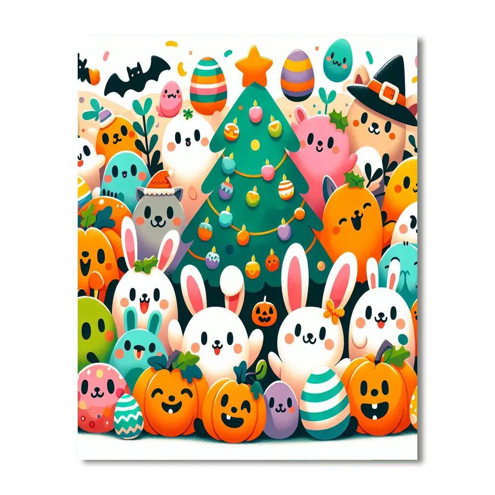 Holiday Fun Numbered Painting Kits