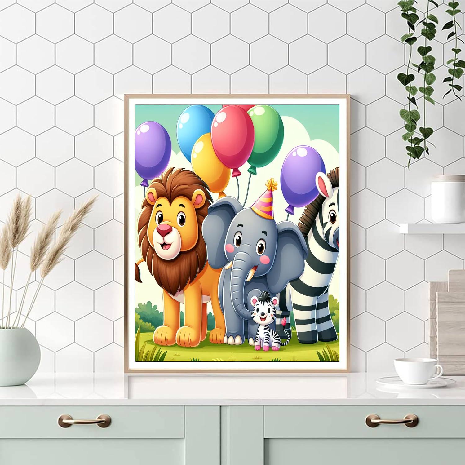 Safari Adventure Party Paint By Numbers
