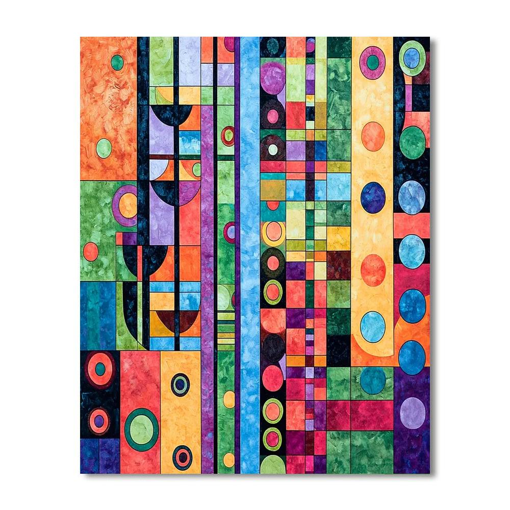 Kandinsky Inspired Dreamlike Patterns  Number Painting