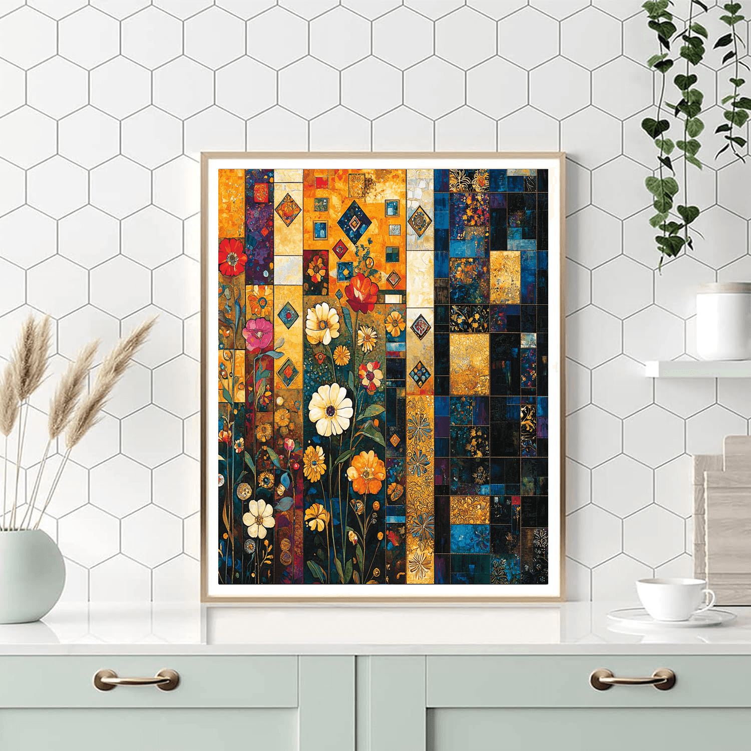 Gustav Klimt Inspired Kaleidoscope Of Patterns  Paint By Numbers Art