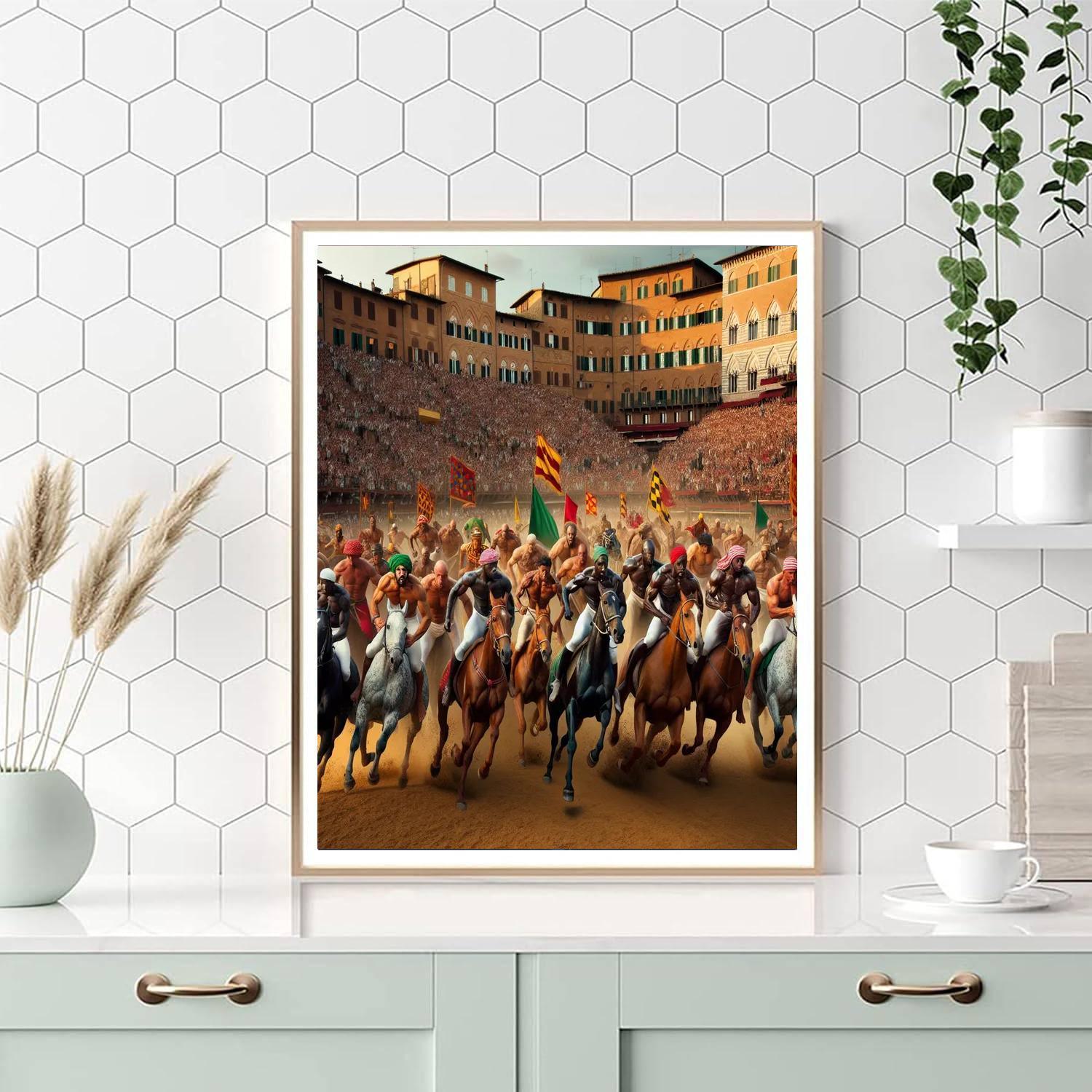 Palio Di Siena - Siena Painting By Numbers Kit