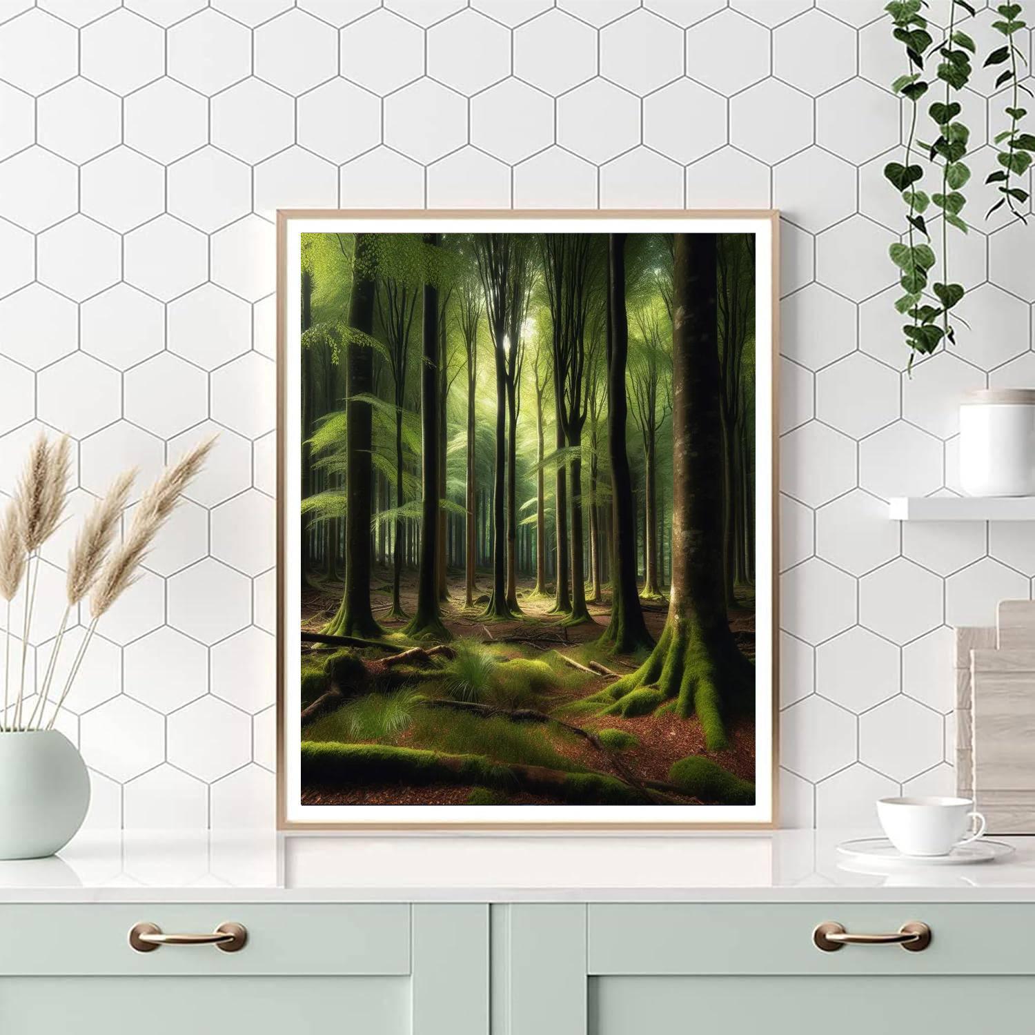 Forest's Silent Majesty Painting By Numbers Kit