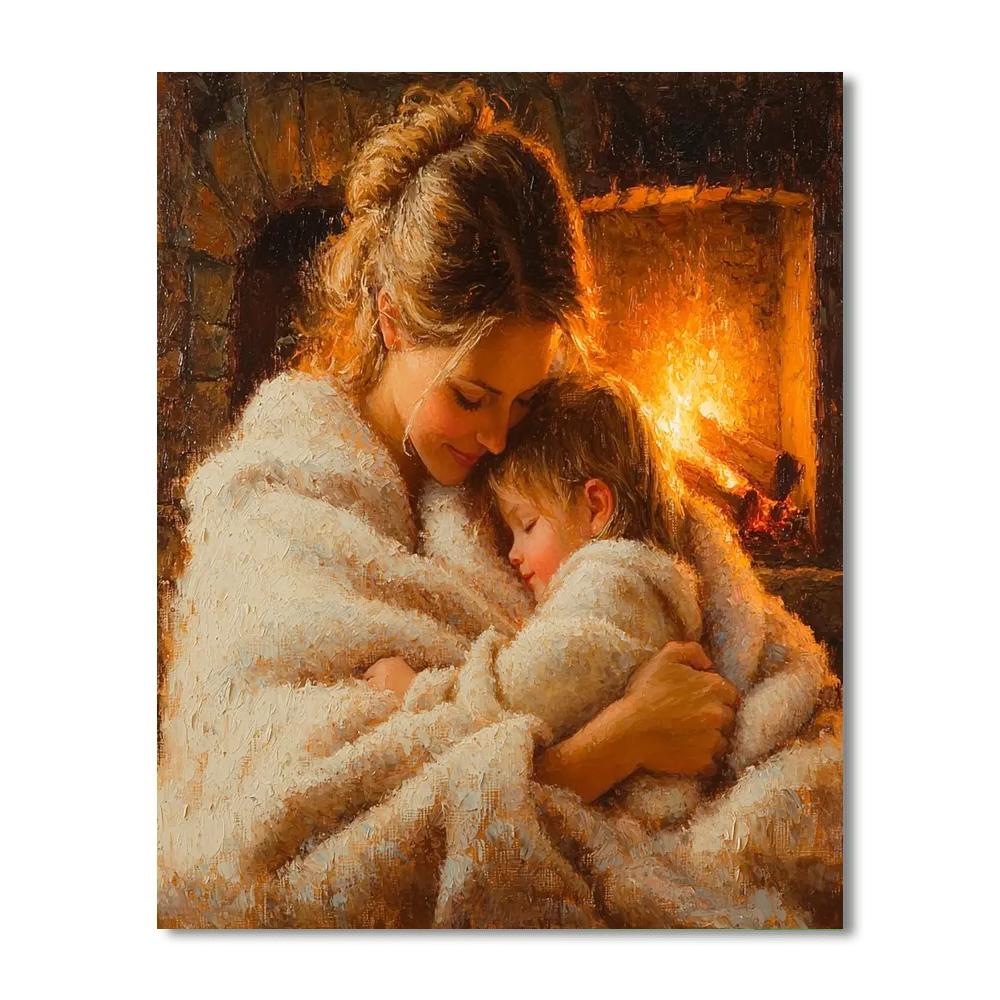 The Comfort Of A Mother Number Painting
