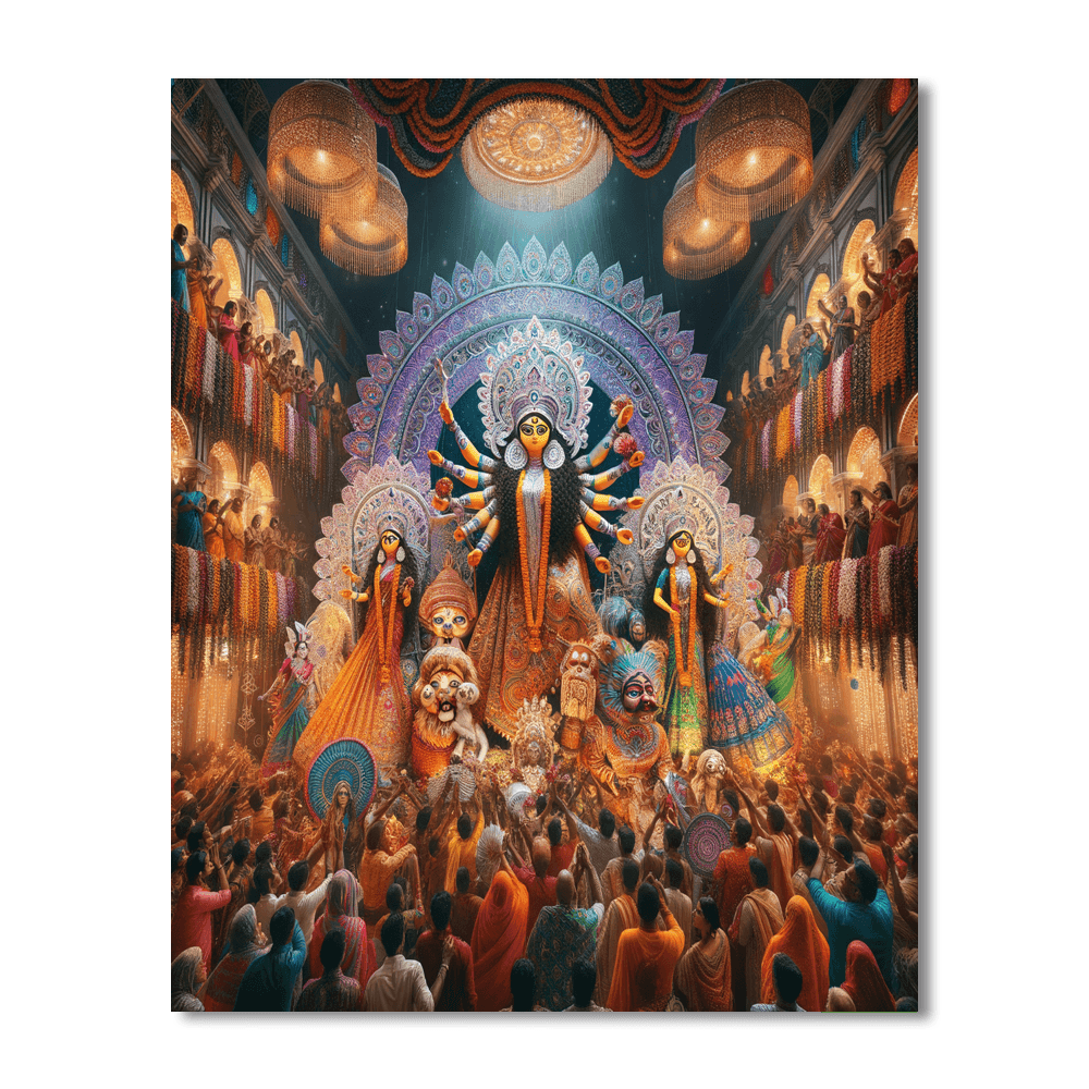 Durga Puja Number Painting