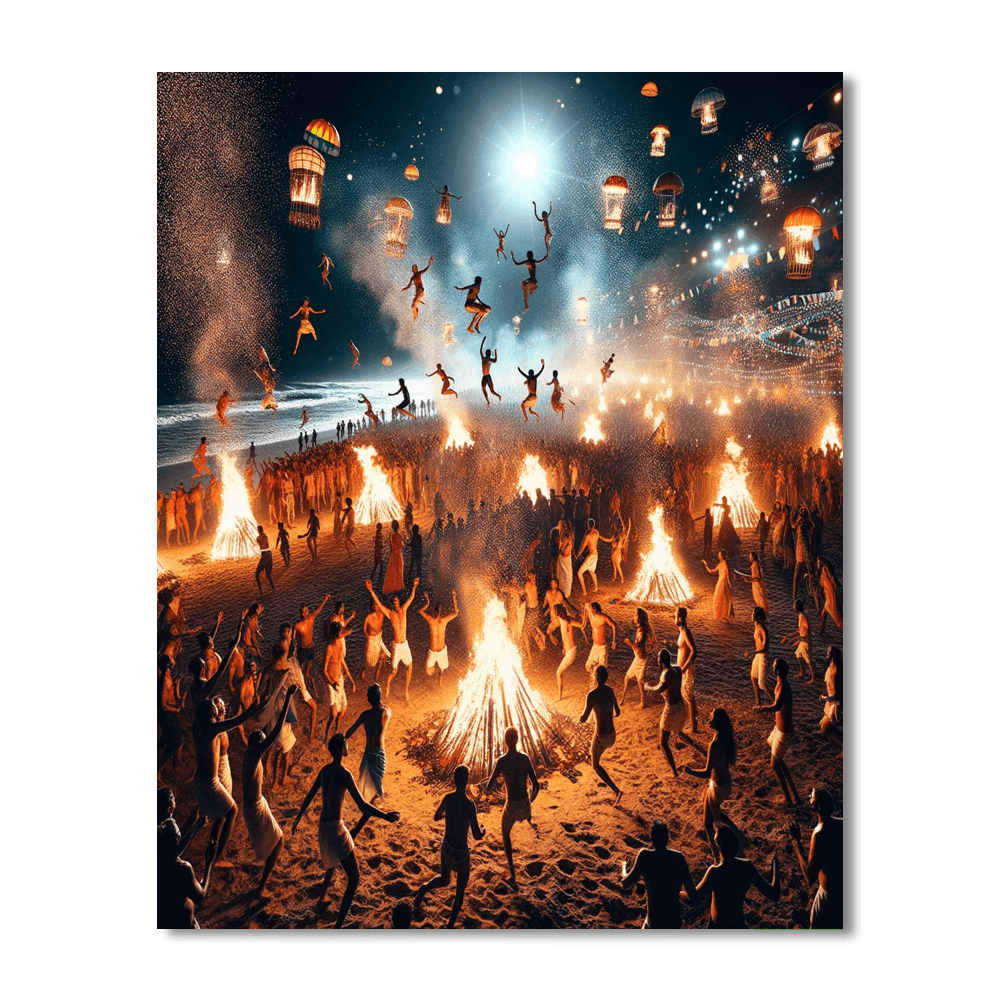 Noche De San Juan - Spain Number Painting