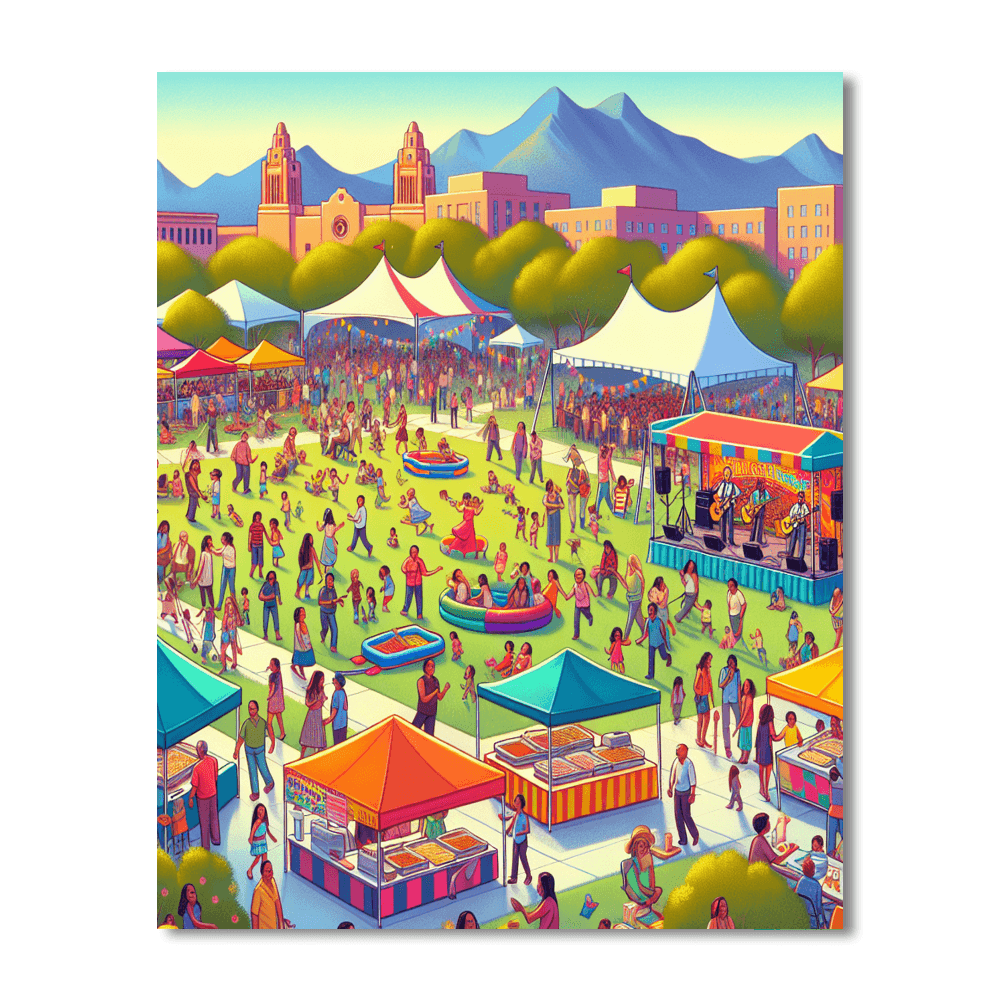 Albuquerque Summerfest - New Mexico, Usa DIY Paint By Numbers