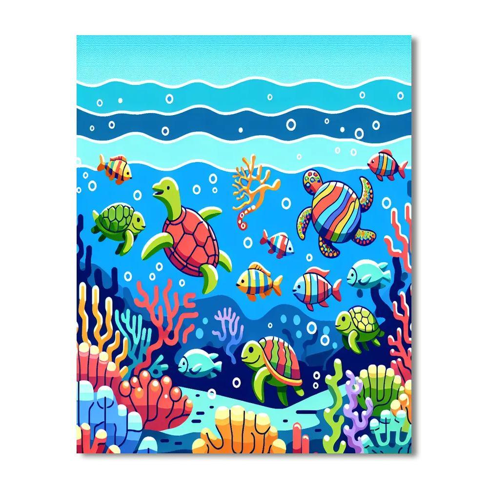 Under The Sea Gala DIY Paint By Numbers