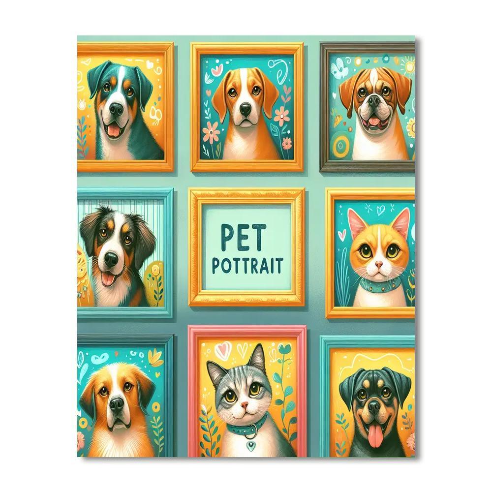 Endearing Pet Portraits Paint By Number
