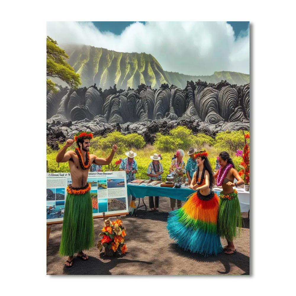 Pahoa Lava Tree State Monument Festival Paint By Numbers