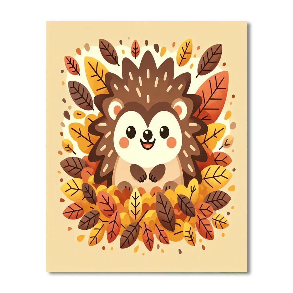 Jolly Hedgehog Hideaway Paint By Number