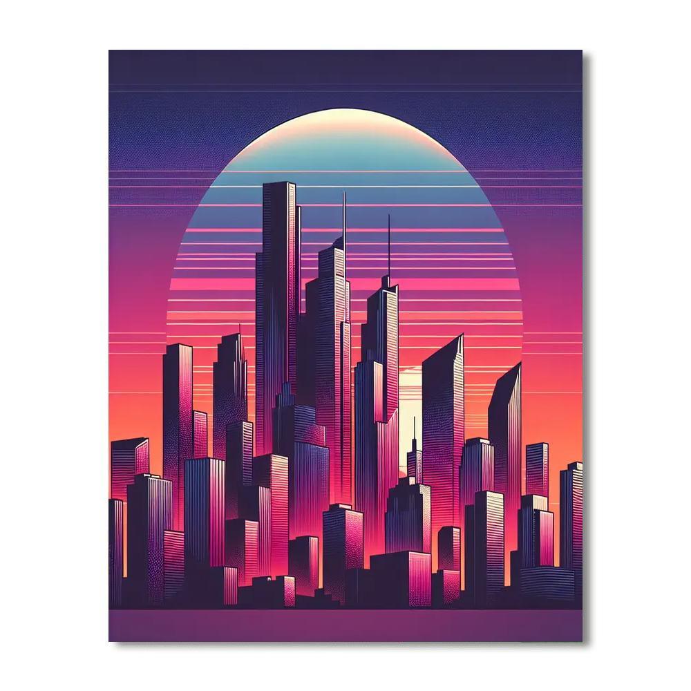 Urban Skyline Retreat Paint By Numbers